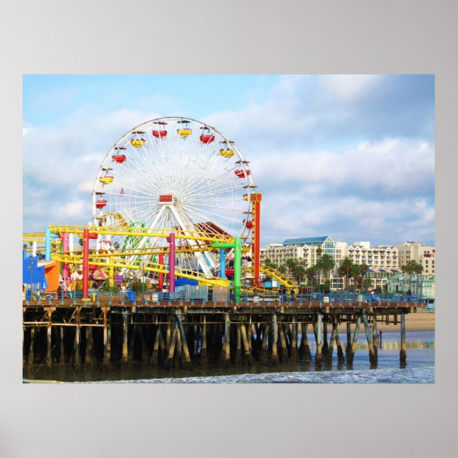 Póster Parque do Pacífico, Papais noeis Monica, Ca. (Frente)