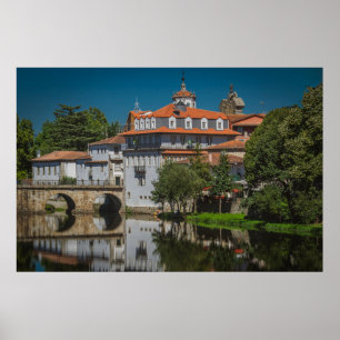 Poster Parque do rio Tamega, cidade chaves, portugal