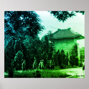 Poster Parque dos Mártires Canton China Antiga