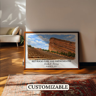 Poster Parque e Anfiteatro Red Rocks Colorado Cartaz