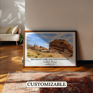 Poster Parque e Anfiteatro Red Rocks Colorado Cartaz
