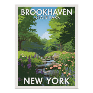 Póster Parque Estadual Brookhaven - Nova Iorque