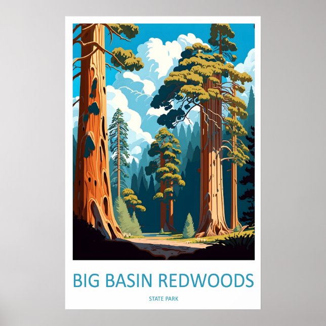 Poster Parque Estadual de Big Basin Redwoods 1 (Frente)