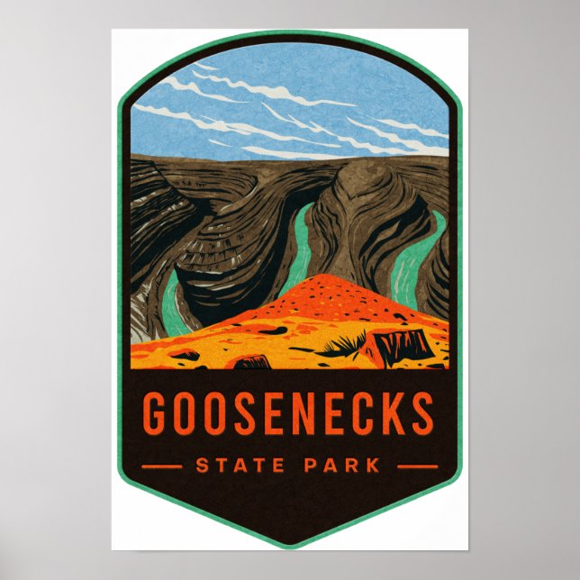 Poster Parque Estadual de Goosenecks (Frente)