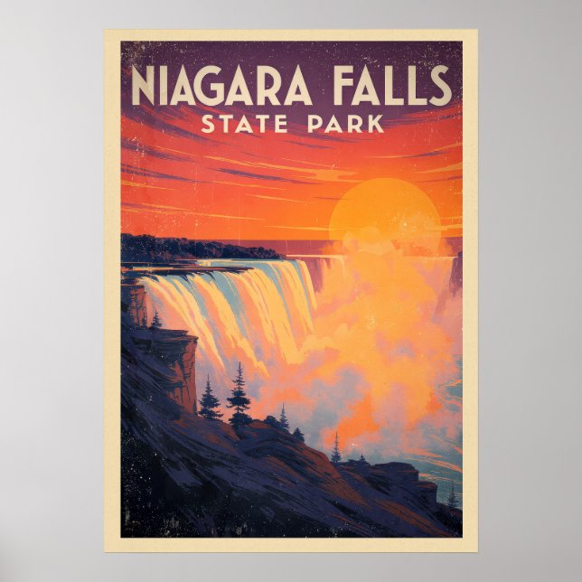 Poster Parque Estadual de Niagara Falls V02 (Frente)