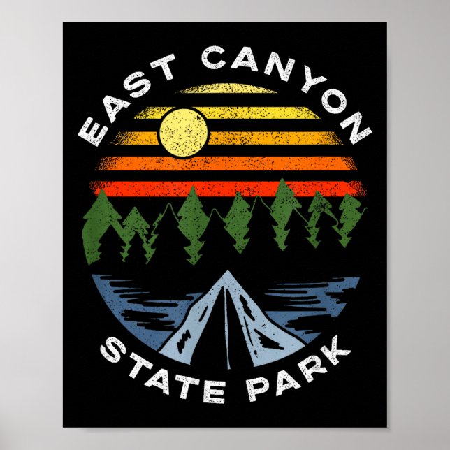 Poster Parque estadual do cânion leste utah montanhas flo (Frente)