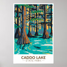 Parque Estadual do Lago Caddo Texas Vintage