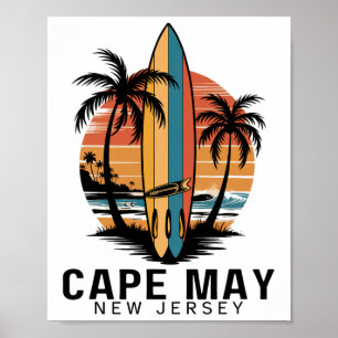 Poster Parque Estadual do Ponto de Cape May Nova Jersey S