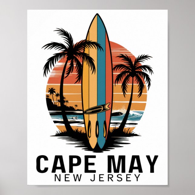 Poster Parque Estadual do Ponto de Cape May Nova Jersey S (Frente)