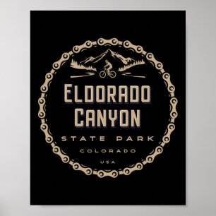 Poster Parque Estadual Eldorado Canyon Colorado Mountain