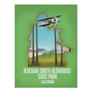 Póster Parque Estadual Jedediah Smith Redwoods