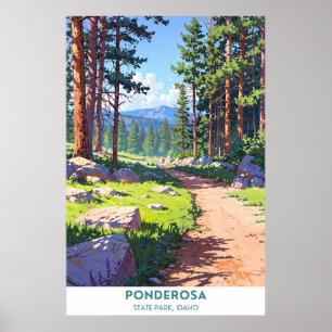 Poster Parque Estadual Ponderosa, Idaho