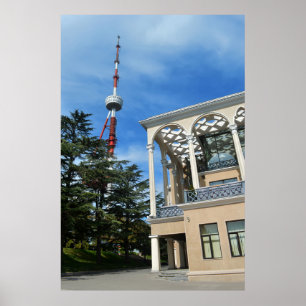 Poster Parque Mtatsminda, Tbilisi. Geórgia