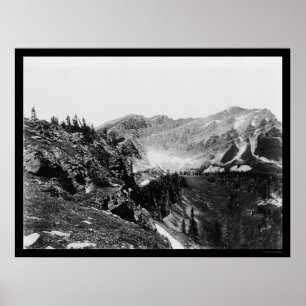 Póster Parque nacional 1925 de geleira da cimeira de