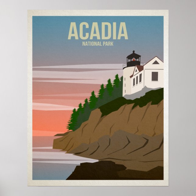 Poster Parque Nacional Acadia (Frente)