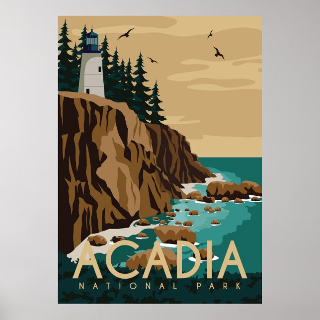 Poster Parque Nacional Acadia (Frente)