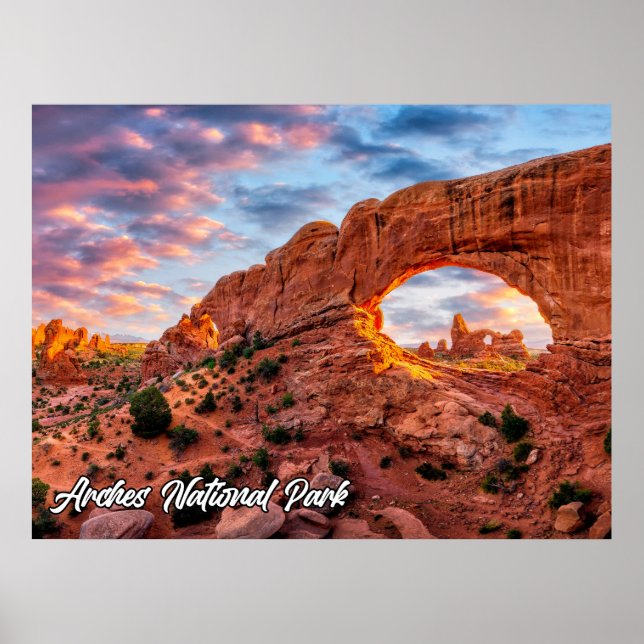 Poster Parque Nacional Arches, Utah, EUA (Frente)