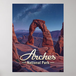 Poster Parque Nacional Arches Utah Viagem Arte