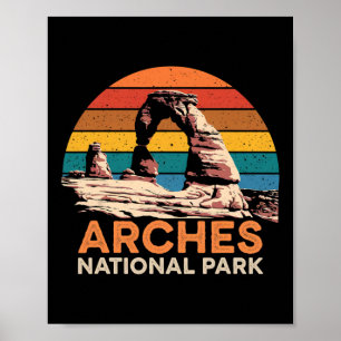 Poster Parque Nacional Arches Vintage Utah Vintage Nacion