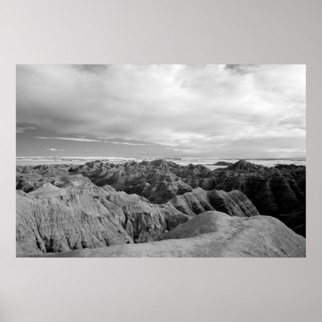 Poster Parque Nacional Badlands (Frente)