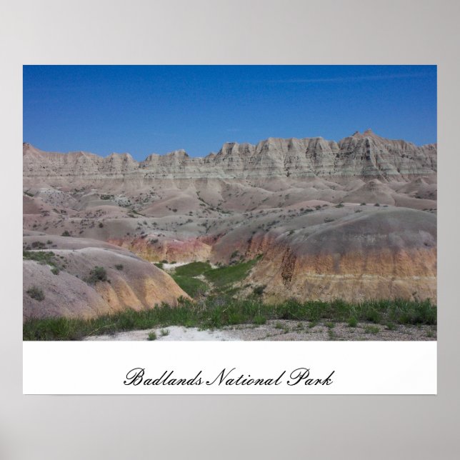 Poster Parque Nacional Badlands (Frente)