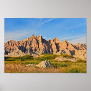Poster Parque Nacional Badlands, Noite