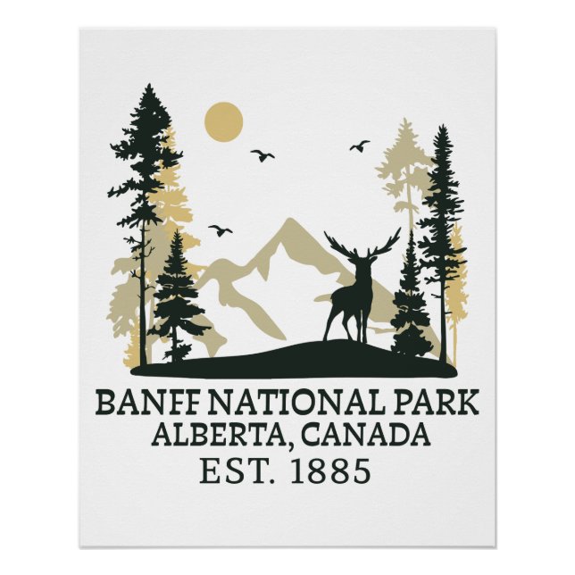 Póster parque nacional Banff (Frente)
