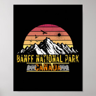 Poster Parque Nacional Banff Alberta Canadá Acampamento C