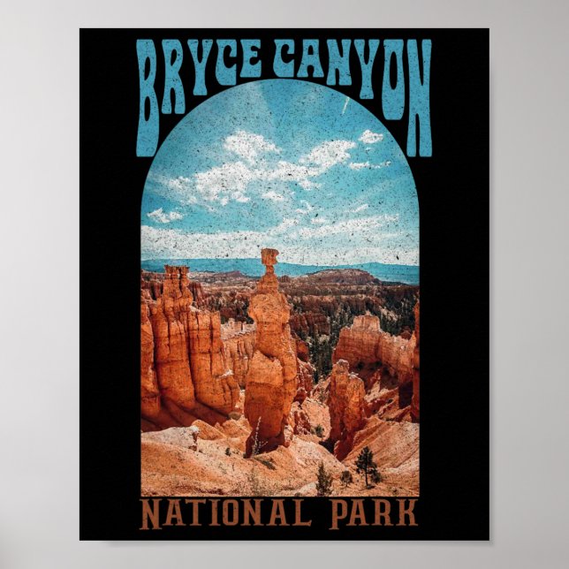 Poster Parque Nacional Bryce Canyon Trilha Explore Utah A (Frente)