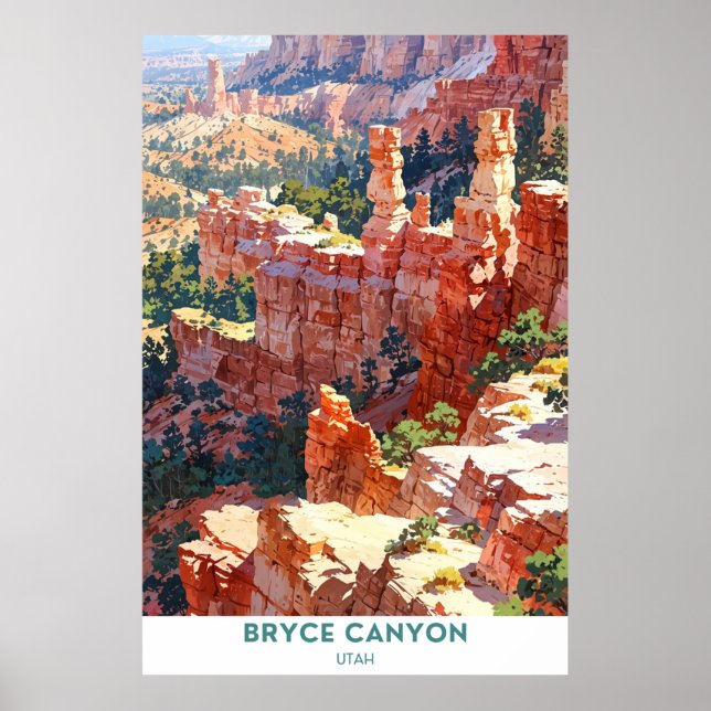 Poster Parque Nacional Bryce Canyon, Utah (Frente)