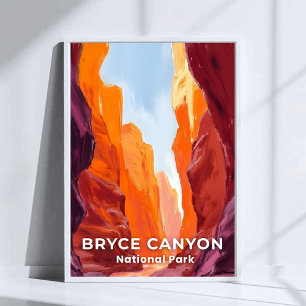 Poster Parque Nacional Bryce Canyon Viagens em Utah