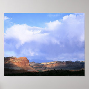 Póster Parque Nacional Capitol Reef, Utah. EUA. Cumulus