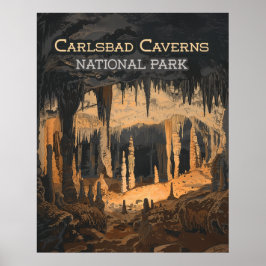 Poster Parque Nacional Carlsbad Caverns Novo México