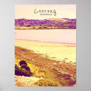 Poster Parque Nacional Coorong Austrália viagem