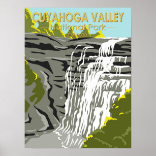 Poster Parque Nacional Cuyahoga Valley, Ohio Vintage