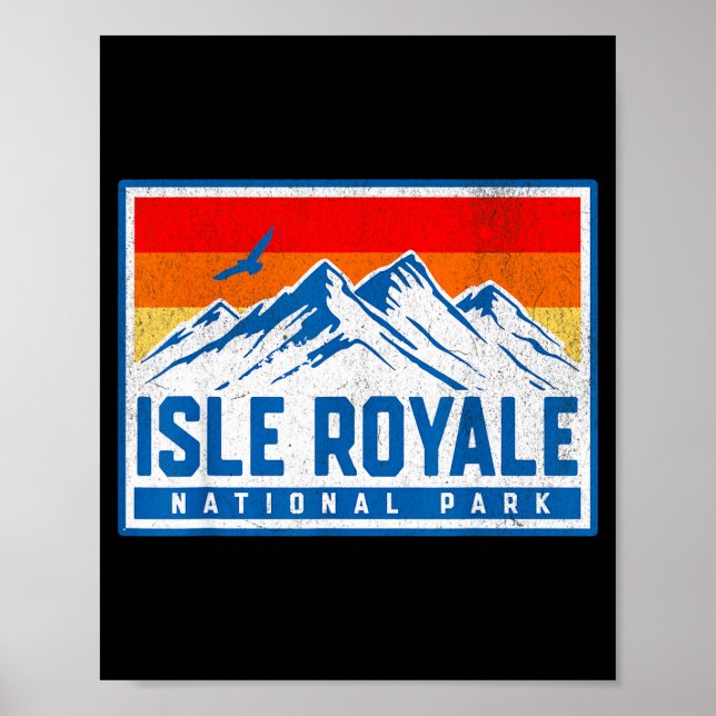 Poster parque nacional da ilha real  (Frente)