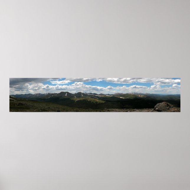 Póster Parque Nacional da Montanha Rochosa Panorâmica 4 (Frente)