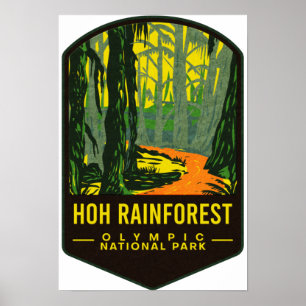 Poster Parque Nacional da Olimpiadas da Floresta Chuva