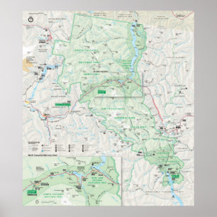 Poster Parque nacional das cascatas nortes