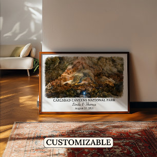 Poster Parque Nacional das Cavernas de Carlsbad, Novo Méx