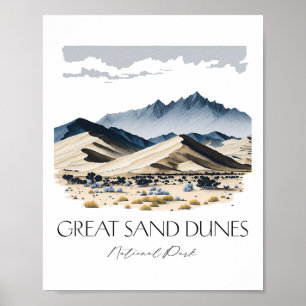Poster Parque Nacional das Grandes Dunas de Areia Legal C