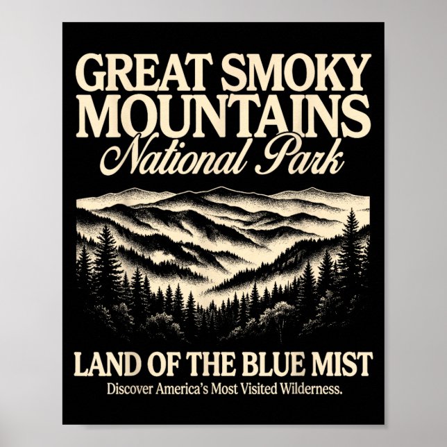 Poster Parque Nacional das Grandes Montanhas Fumosas Cami (Frente)