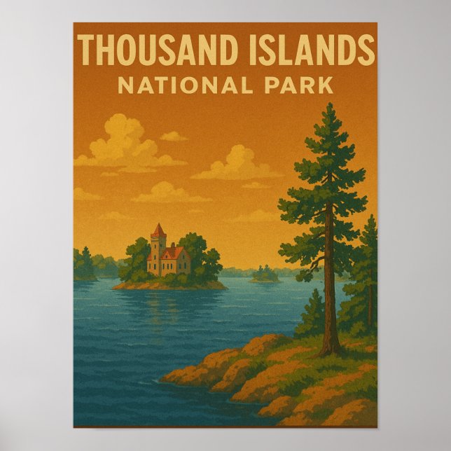Poster Parque Nacional das Ilhas Milhares (Frente)