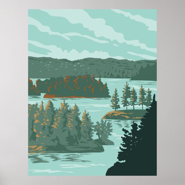Poster Parque Nacional das Ilhas Milhares (Frente)