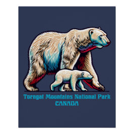 Póster Parque Nacional das Montanhas Torngat Canadá