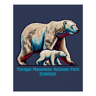 Póster Parque Nacional das Montanhas Torngat Canadá