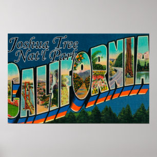 Póster Parque nacional de árvore de Joshua, CA - grandes