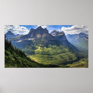 Poster Parque nacional de geleira das montanhas rochosas