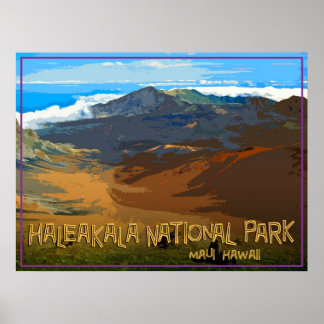 Poster Parque Nacional de Haleakala, Maui Hawaii