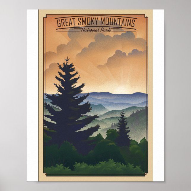 Poster Parque Nacional de Litho Trabalho de arte (Frente)